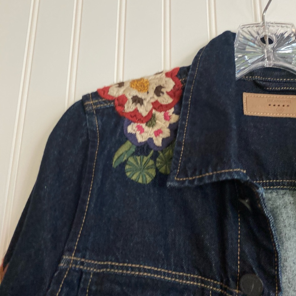 [BLANKNYC] embroidered denim jacket SIZE XS - Picture 8 of 15